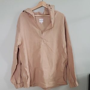 Amae Co. Linen Hoodie - Blush